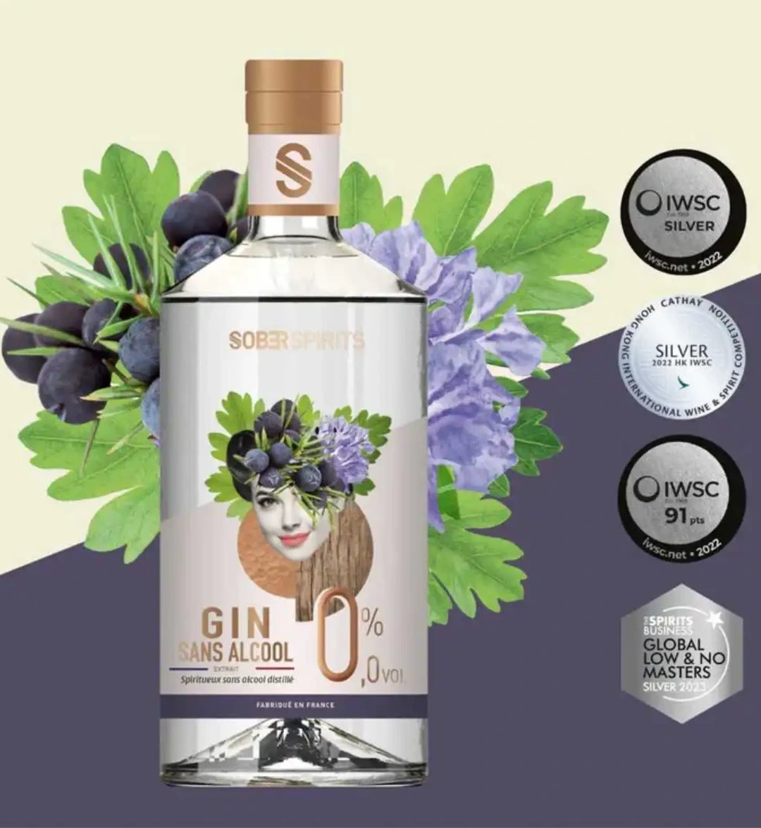 Sober Spirits G 0.0%, distillat sans alcool innovant